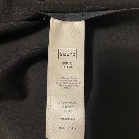 ORSAY - trench coat  size  EUR 42 (L-XL), black color - NEW - Picture 8 of 8